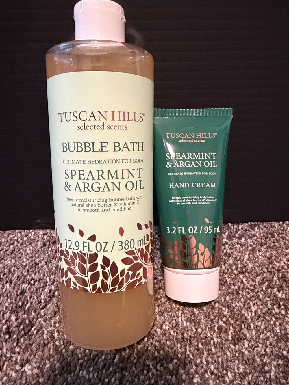 Tuscan hills hand cream and bubble bath bundle